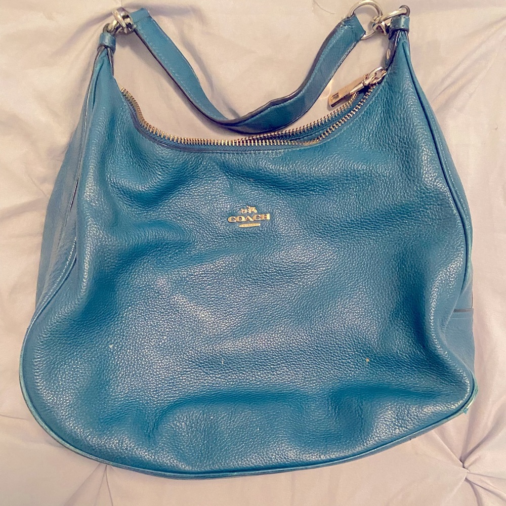 Teal Coach Shoulder bag USED